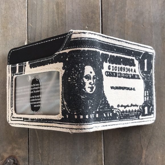 Andy Warhol dollar bill wallet billfold bifold - Picture 3 of 7